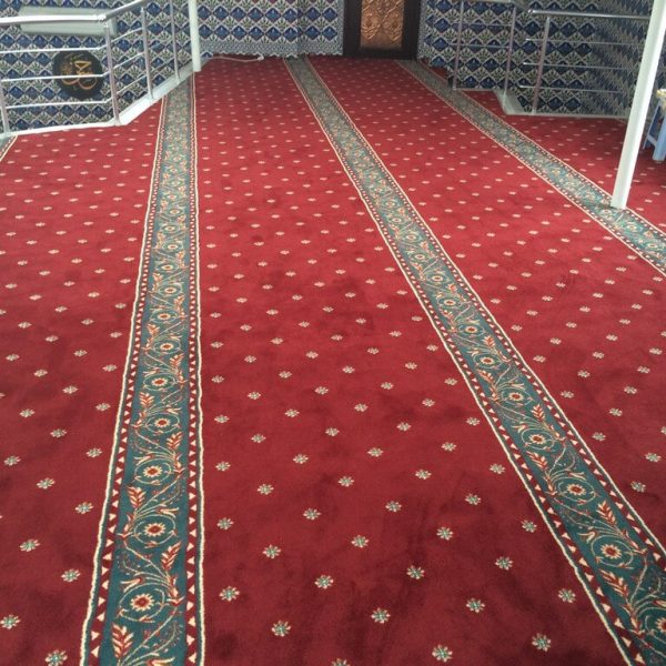 AKSER CAMİ HALI DESENLERİ KIRMIZI