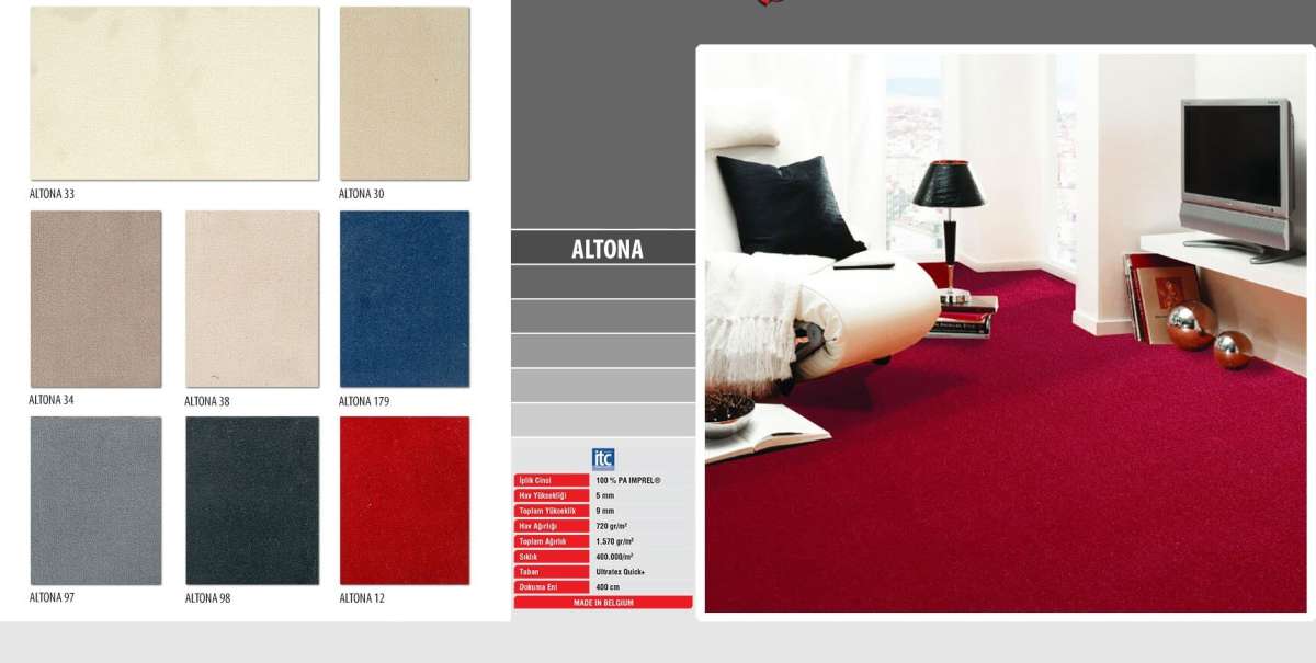 altona Associated Carpets duvardan duvara hali haliflex modellleri 1
