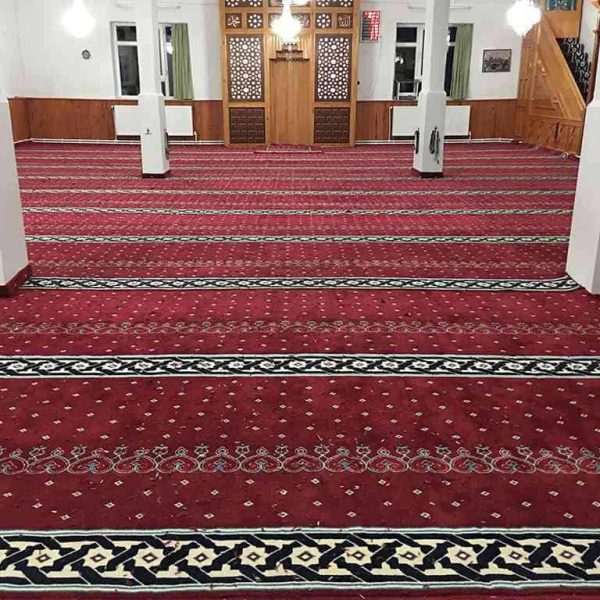 samur cami halısı polyamid iplikli bordo samur cami halısı polyamid iplikli bordo - akser zemin