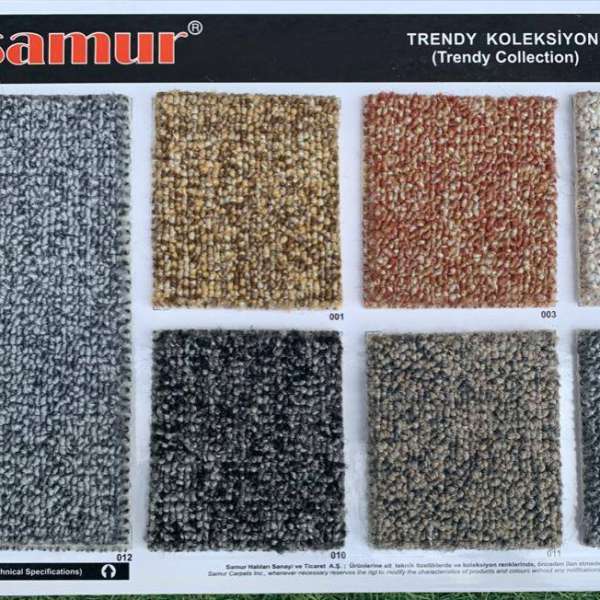 Samur Trendy bukle halıfleks duvardan duvara halı katalog Samur Trendy bukle halıfleks katalog