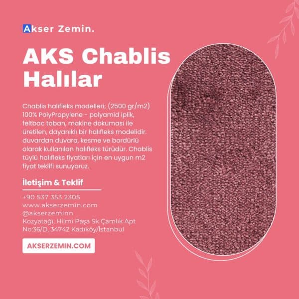 Chablis Halıfleks Kısa Tüylü Chablis Halıfleks