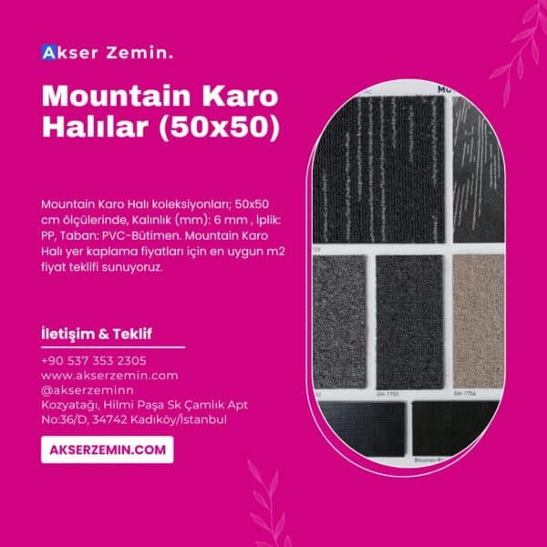 Mountain Karo Halılar (50x50 Cm)