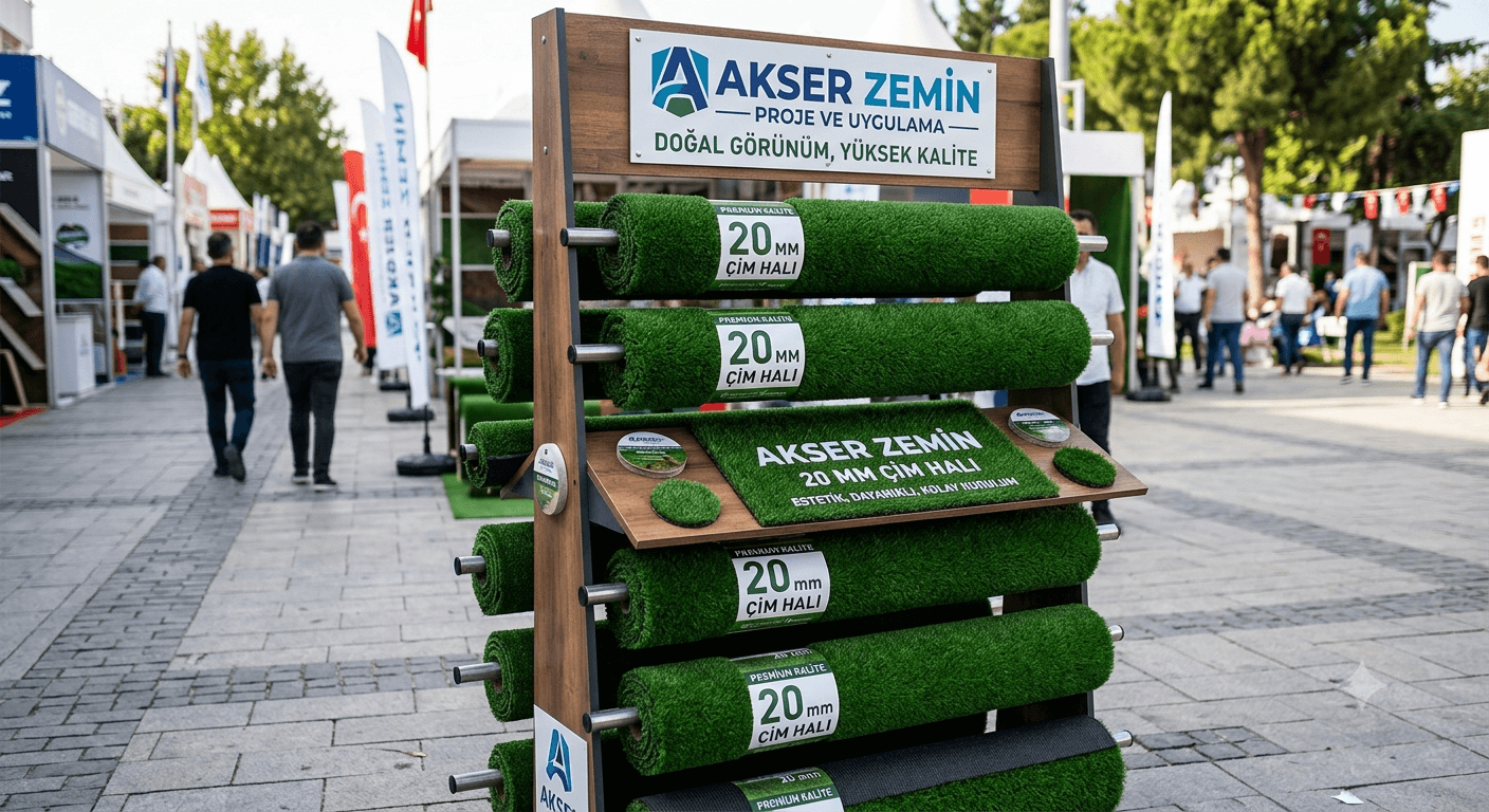 Akser Zemin 20 Mm Yeşil Çim Halı Akser Zemin 20 Mm Yeşil Çim Halı